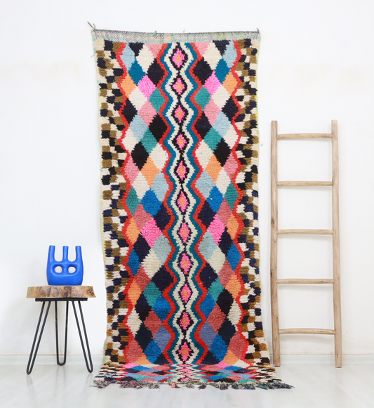Ahaszi Moroccan Rug 3'3" x 8'9" - Urbann-Vibe