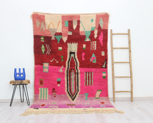 Awragh Moroccan Rug 5'2" x 8'2" - Urbann-Vibe