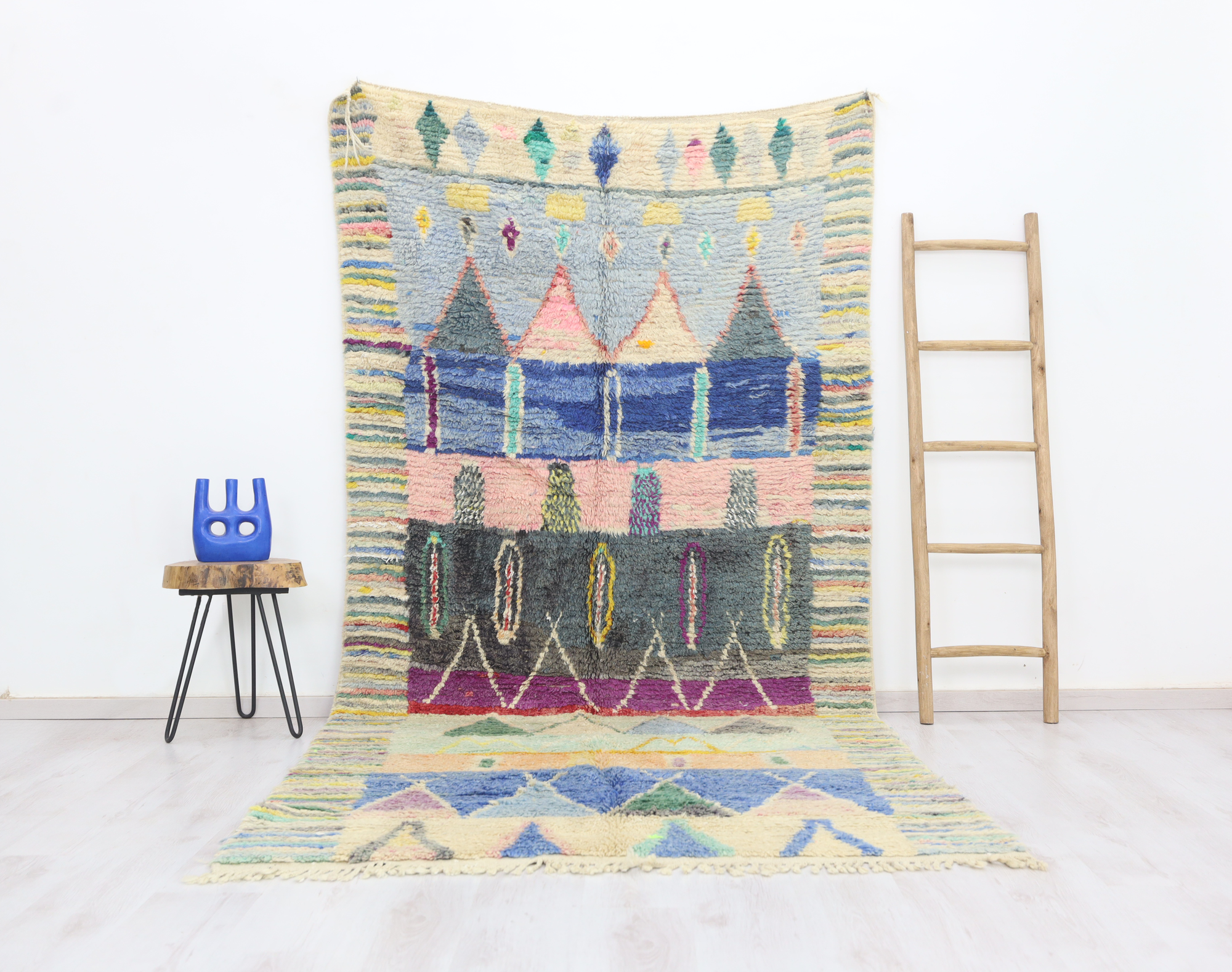 Tazemmurt Moroccan Rug 5'2" x 10'5" - Urbann-Vibe