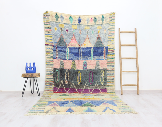 Tazemmurt Moroccan Rug 5'2" x 10'5" - Urbann-Vibe