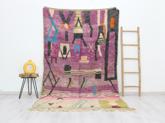 Ameqqran Moroccan Rug 5'4" x 9'0" - Urbann-Vibe