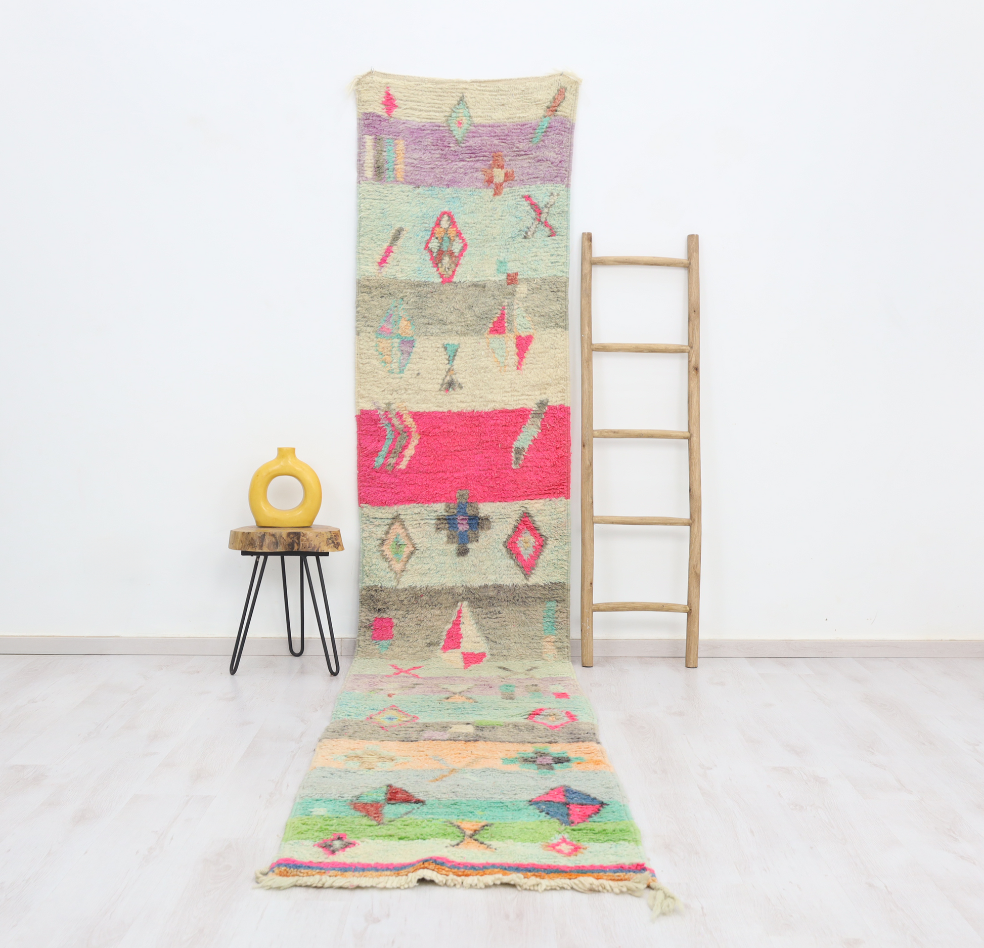 Antalas Moroccan Rug 2'6" x 13'3" - Urbann-Vibe