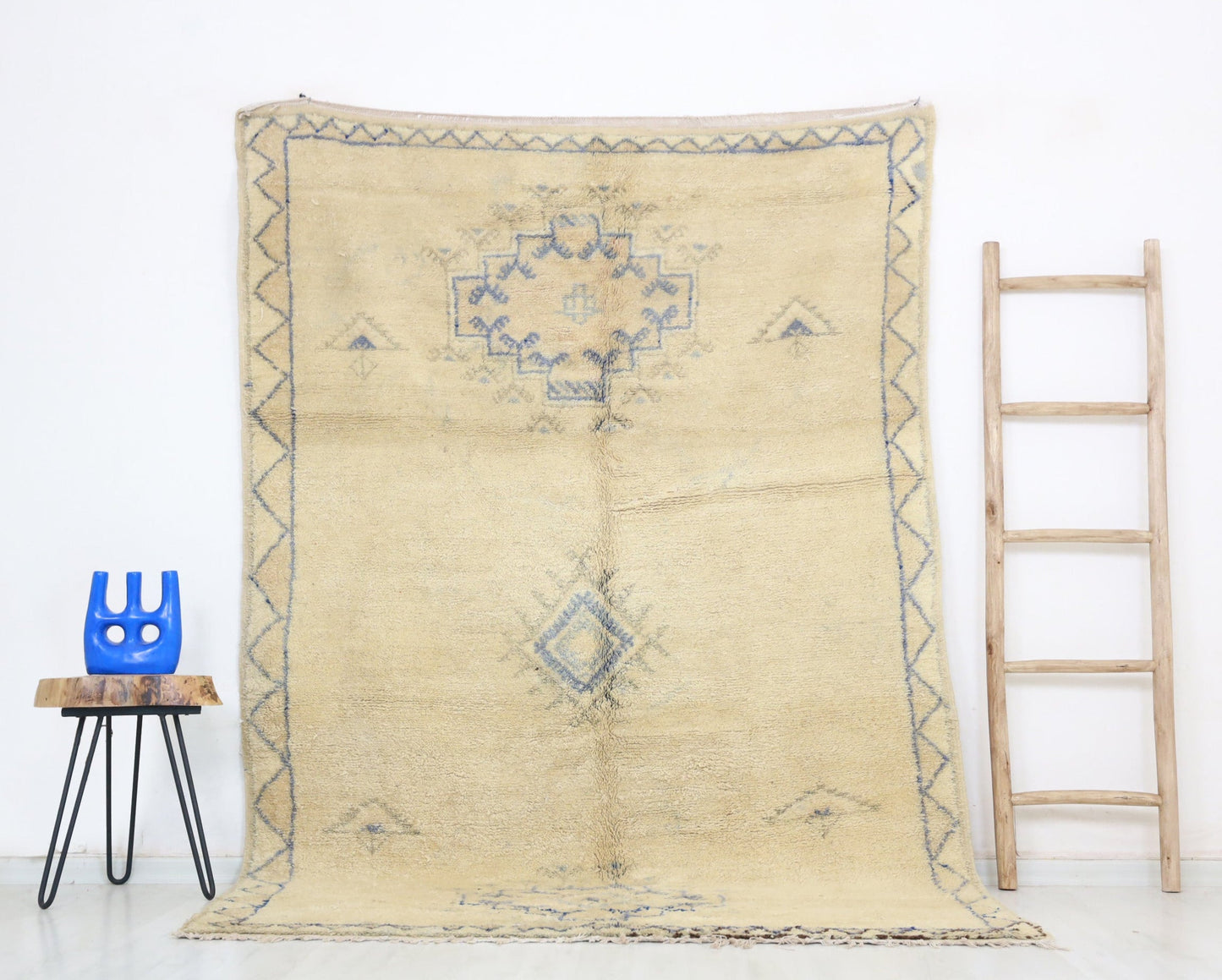 Asif Vintage Moroccan Rug  5'2" x 8'1" - Urbann-Vibe
