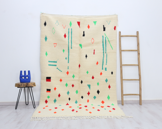 Damya Moroccan Rug 5'2" x 8'5" - Urbann-Vibe
