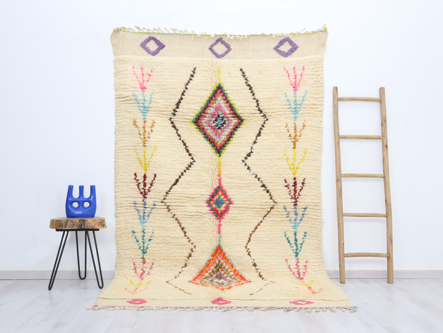 Amghar Moroccan Rug 5'1" x 8'3" - Urbann-Vibe