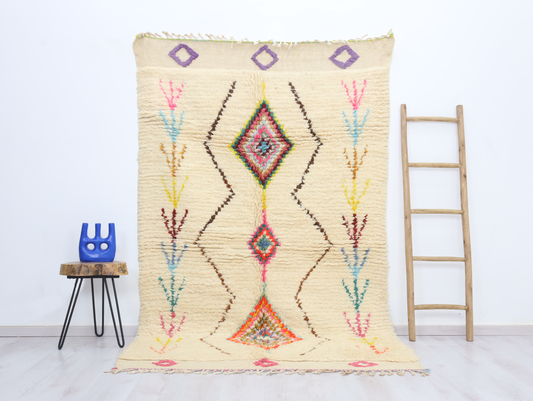 Amghar Moroccan Rug 5'1" x 8'3" - Urbann-Vibe