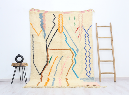 Lalla Moroccan Rug 5'2" x 7'8" - Urbann-Vibe