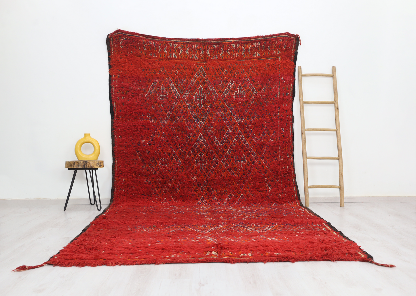 Azenzar Vintage Moroccan Rug  6'5" x 12'0" - Urbann-Vibe