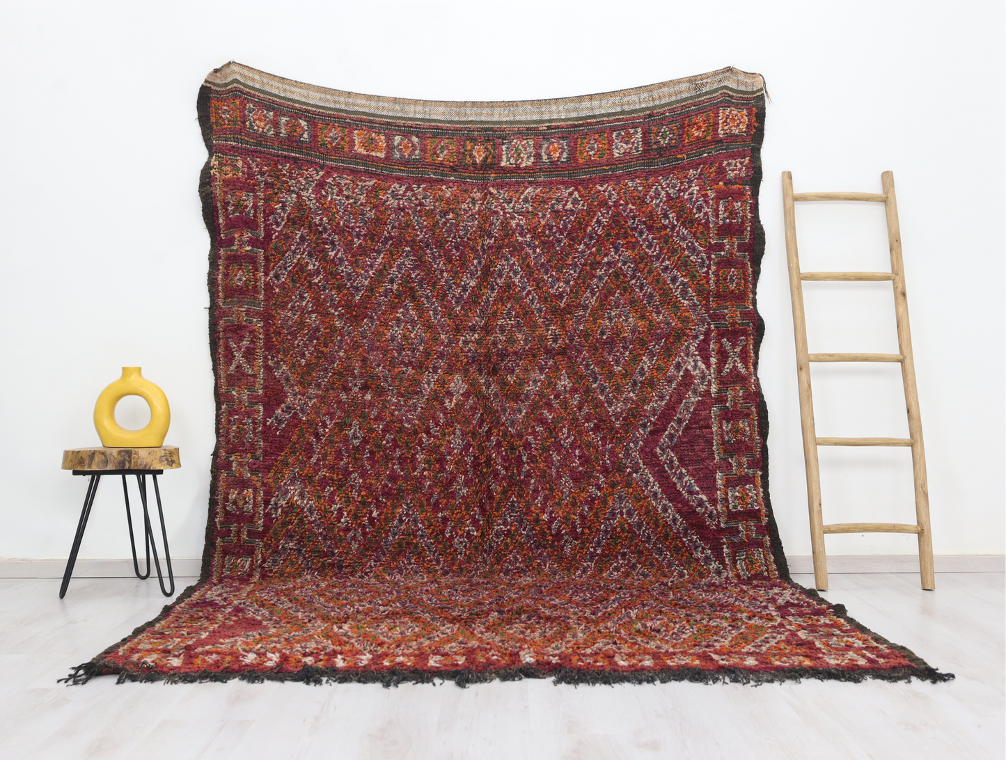 Afuray Vintage Moroccan Rug  6'9" x 9'6" - Urbann-Vibe