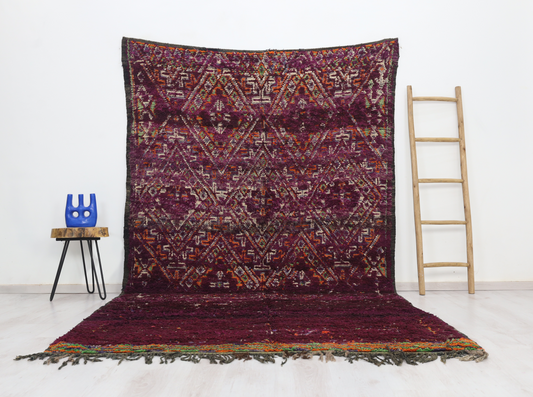 Arrawen Vintage Moroccan Rug 6'2" x 11'2" - Urbann-Vibe