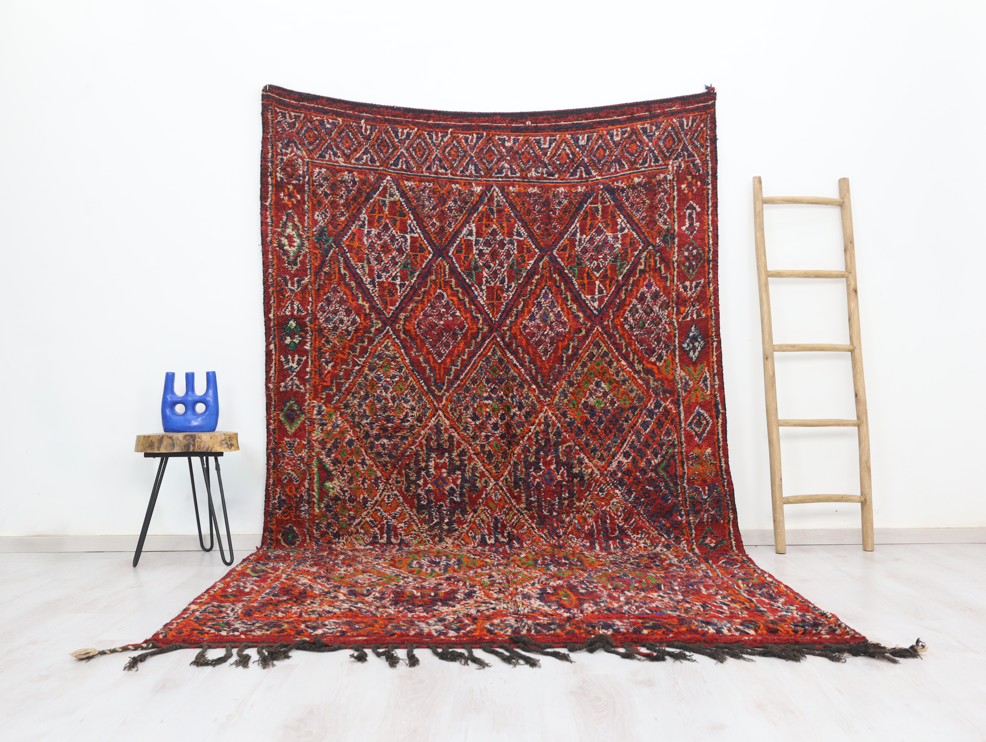 Amellalun Vintage Moroccan Rug  6'1" x 10'3" - Urbann-Vibe