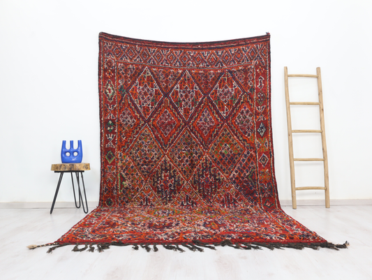 Amellalun Vintage Moroccan Rug 6'1" x 10'3" - Urbann-Vibe