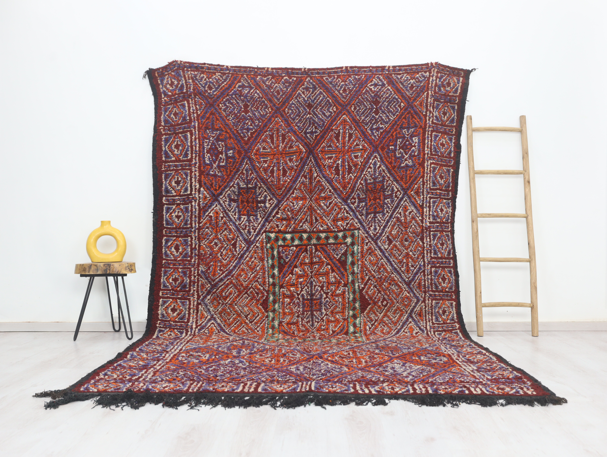 Tadrest Vintage Moroccan Rug  6'8" x 10'6" - Urbann-Vibe