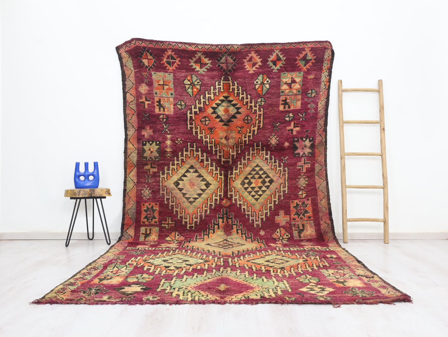 Tazrin Vintage Moroccan Rug  6'2" x 11'7" - Urbann-Vibe