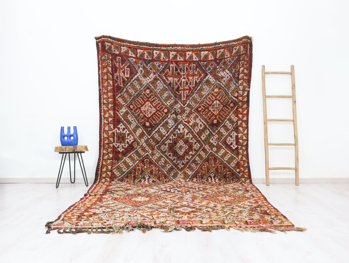 Aymur Vintage Moroccan Rug  6'5" x 11'9" - Urbann-Vibe