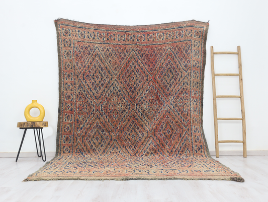 Anir Vintage Moroccan Rug 6'6" x 9'4" - Urbann-Vibe