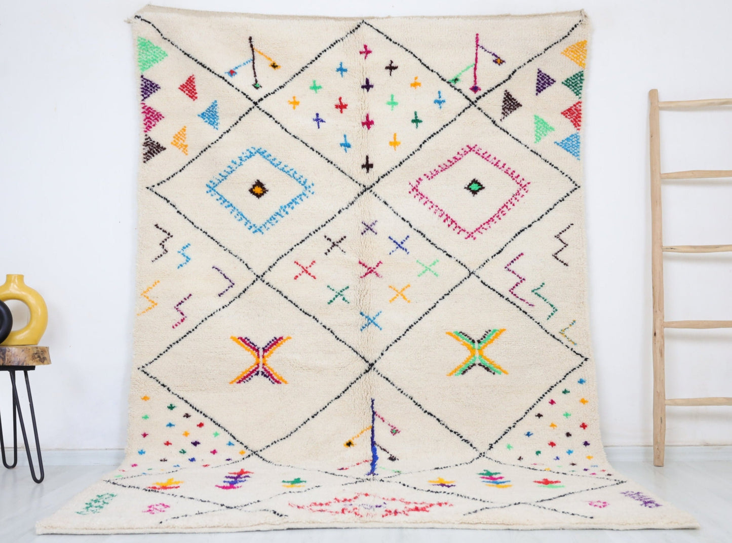 Tanir Beni Ourain Rug  5'8" x 8'9" - Urbann-Vibe