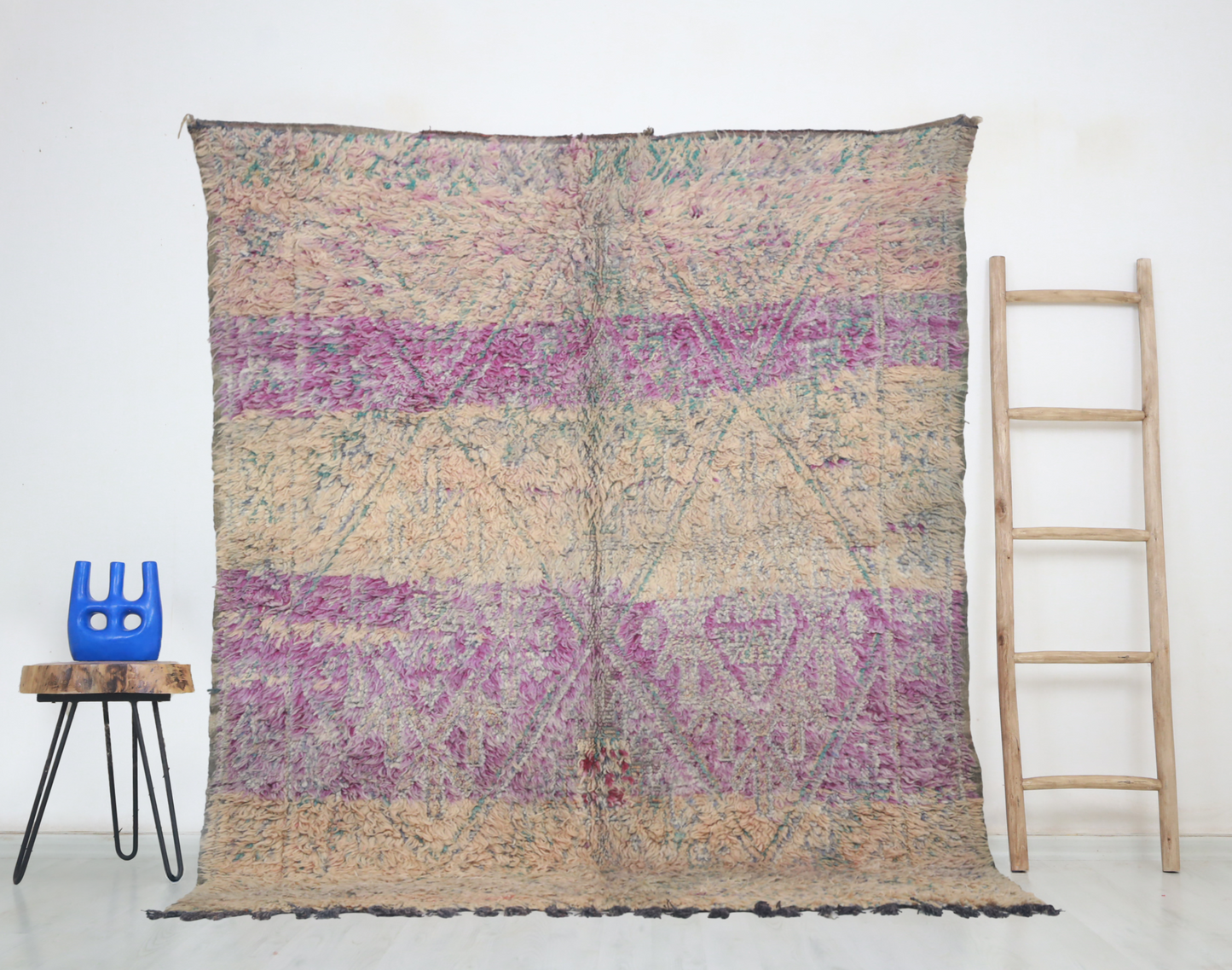 Cilyan Vintage Moroccan Rug  5'9" x7'2" - Urbann-Vibe