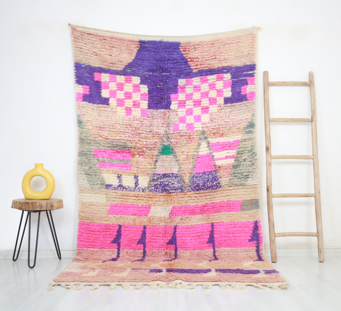 Maslay  Moroccan Rug 4'8" x 8'5" - Urbann-Vibe