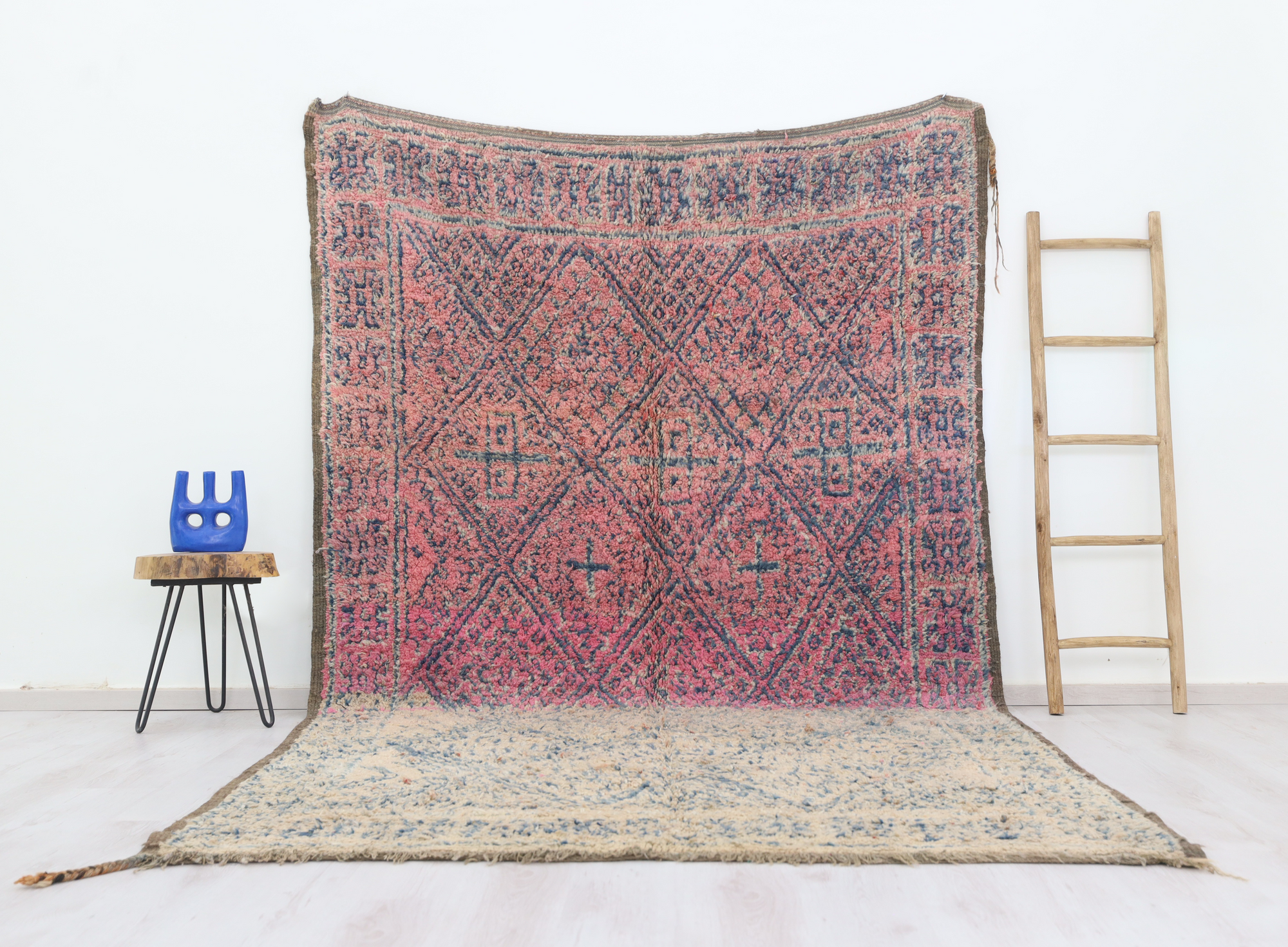 Imawen Vintage Moroccan Rug 6'5" x10'9" - Urbann-Vibe