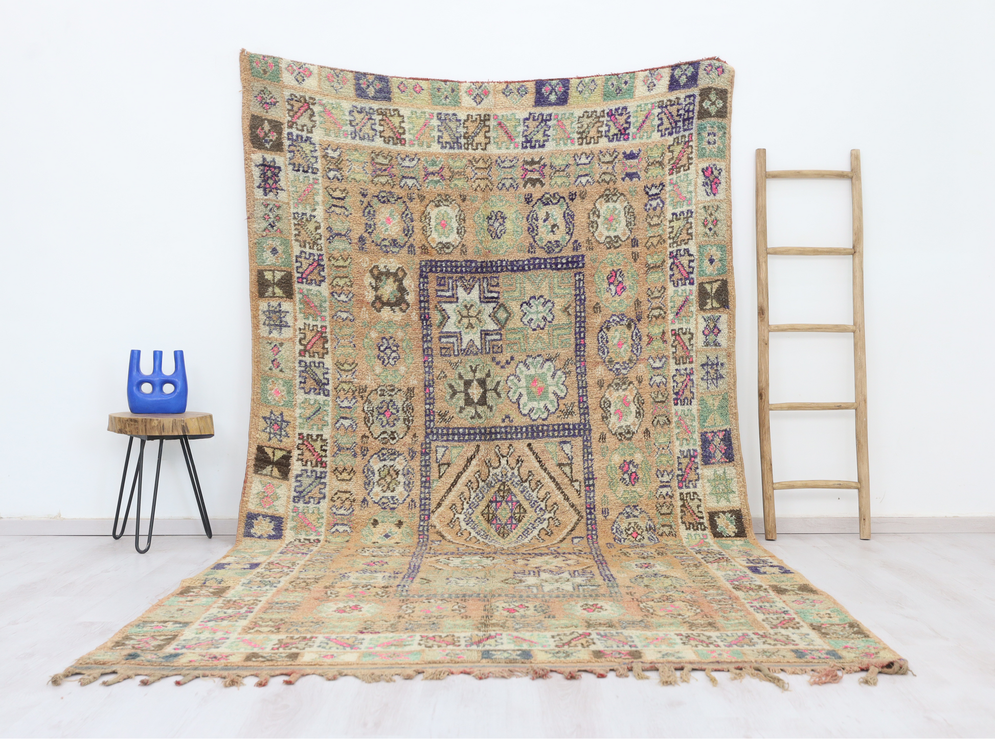 Amellal Vintage Moroccan Rug  6'3" x11'2" - Urbann-Vibe