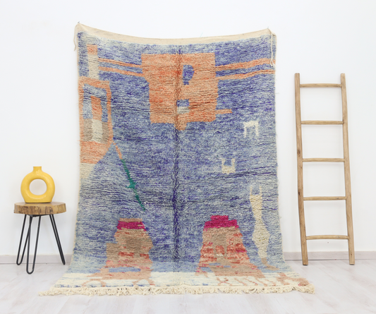 Izzura Moroccan Rug 5'2" x 8'3" - Urbann-Vibe