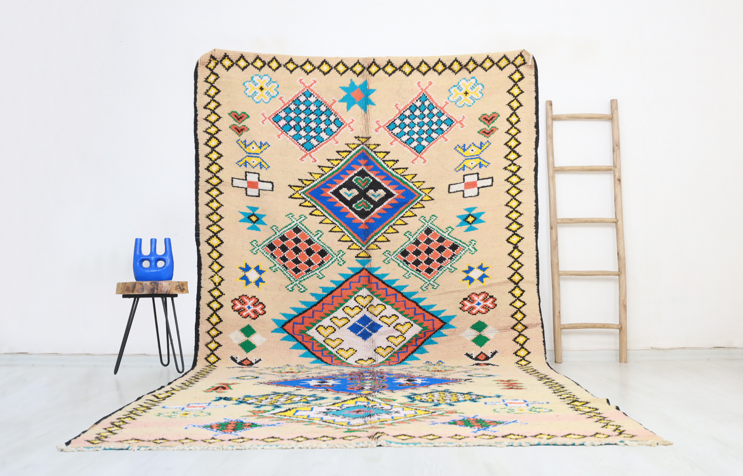 Cilyan Vintage Moroccan Rug  6'3" x12'1" - Urbann-Vibe