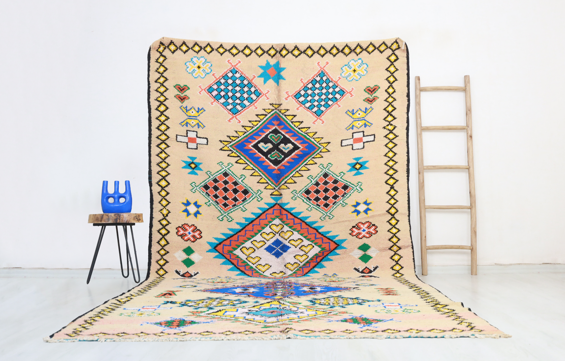 Cilyan Vintage Moroccan Rug  6'3" x12'1" - Urbann-Vibe