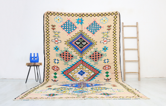 Cilyan Vintage Moroccan Rug 6'3" x12'1" - Urbann-Vibe
