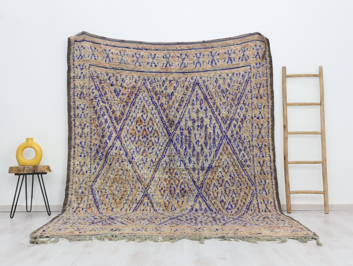 Tirza Vintage Moroccan Rug 7'1" x9'4" - Urbann-Vibe