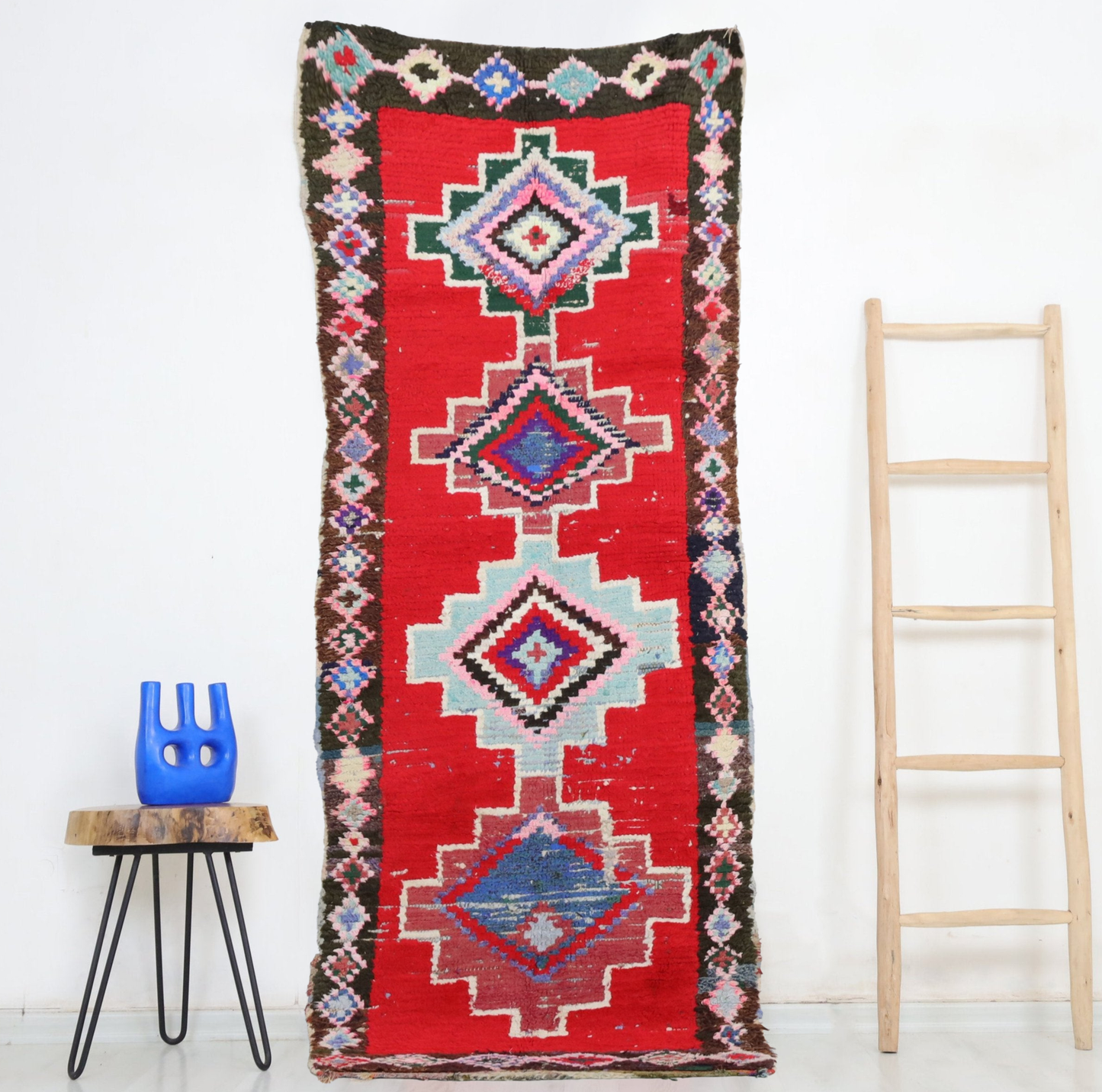 Fekkan  Moroccan Rug 2'7" x 7'4" - Urbann-Vibe