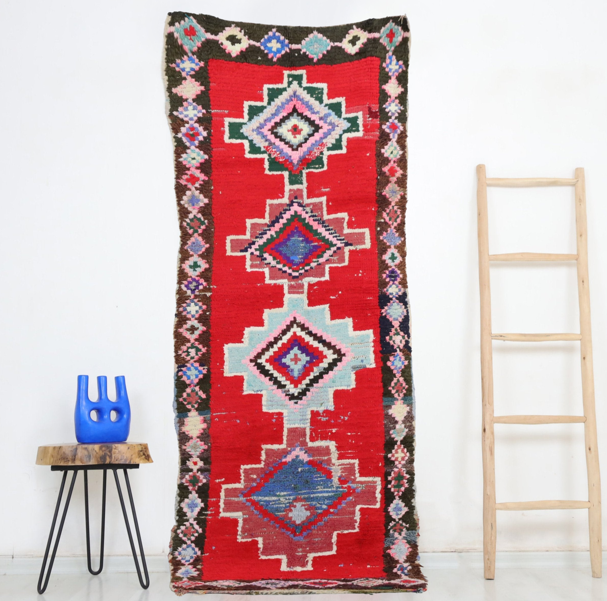 Fekkan  Moroccan Rug 2'7" x 7'4" - Urbann-Vibe