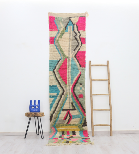 Alminda Moroccan Rug 2'4" x 9'9" - Urbann-Vibe