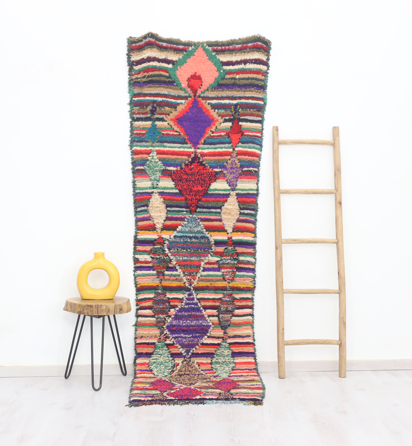 Kella  Moroccan Rug 2'6" x 8'2" - Urbann-Vibe
