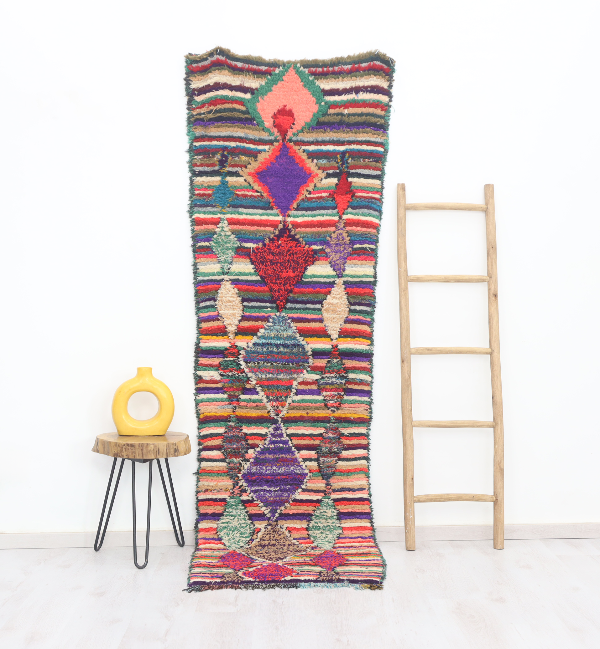 Kella  Moroccan Rug 2'6" x 8'2" - Urbann-Vibe