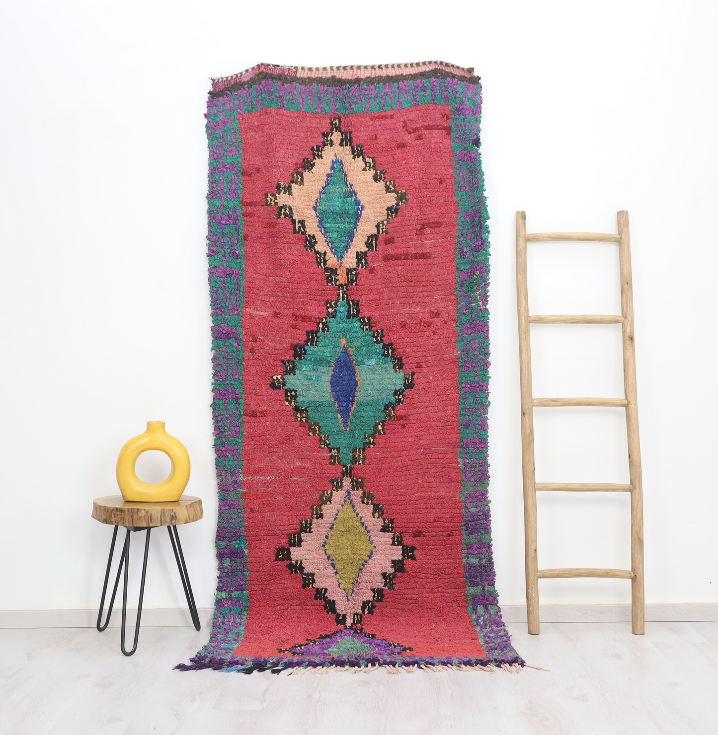 Tamenna Moroccan Rug 3'3" x 8'1" - Urbann-Vibe