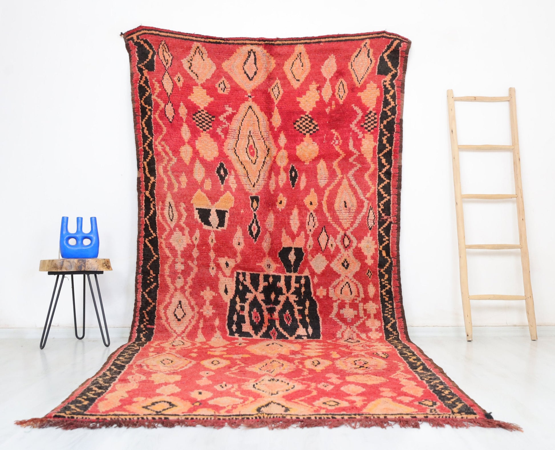 Damia Vintage Moroccan Rug  5'4" x 11'5" - Urbann-Vibe