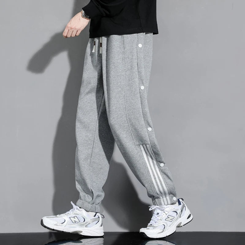 Ethos Snap-Track Jogger relaxed athleisure streetwear with snap-on side closures for flexible fit