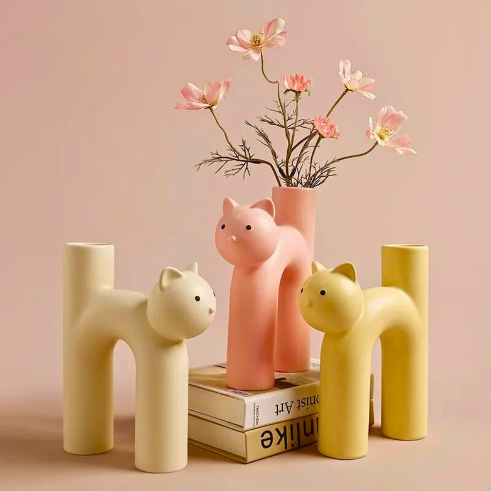 Larek ceramic vase modern chic decor handcrafted high-quality ceramic playful contemporary design