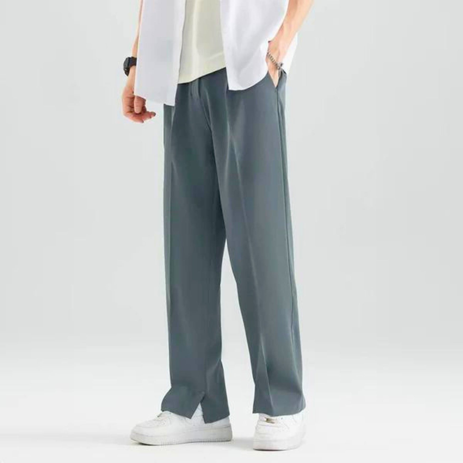 Women's capri trousers relaxed fit elastic waist stretch fabric everyday comfort casual style