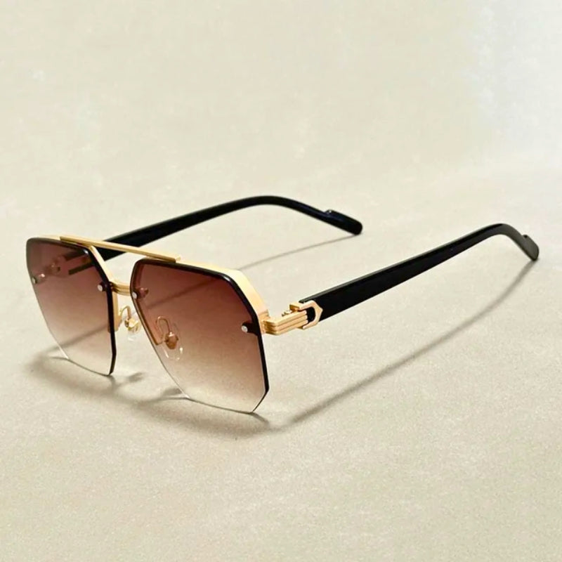 Varyn gradient sunglasses UV400 geometric frames dual-tone lenses outdoor style eyewear
