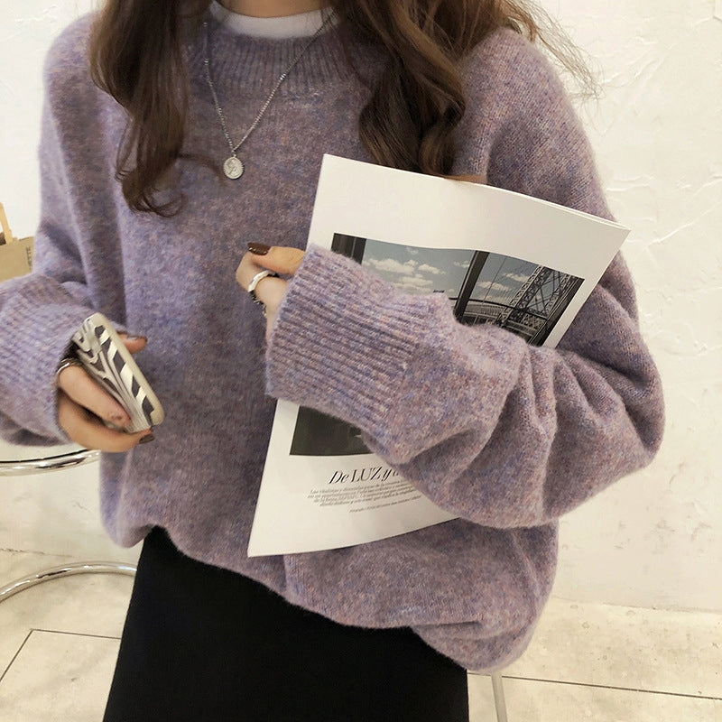 Urbann-Vibe drop shoulder pullover sweater relaxed casual fit pill-resistant knit everyday comfort
