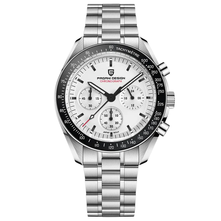 Men's TrendAura Grand Divemaster quartz chronograph watch stainless steel case sapphire crystal