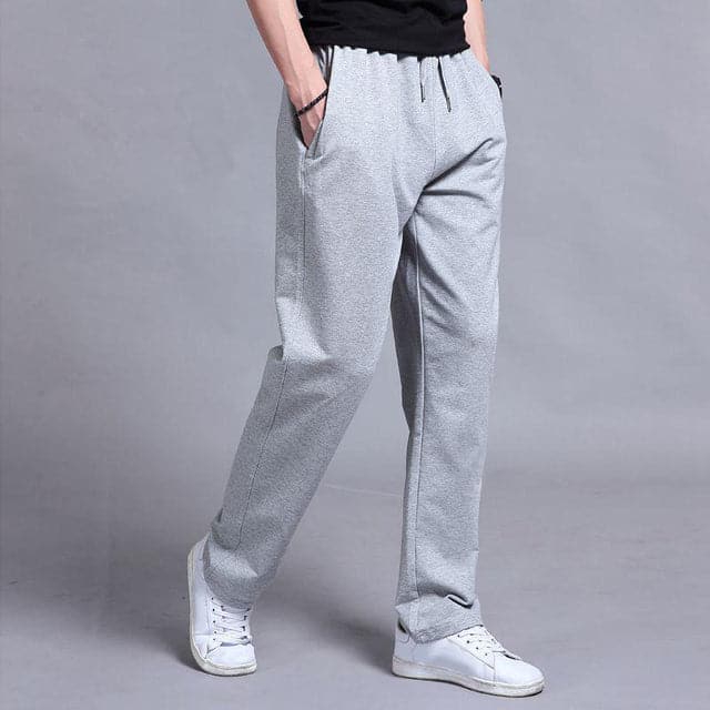 Men's beige relaxed fit casual spring pants with breathable loose silhouette for effortless everyday style