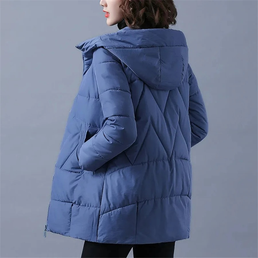 Women's Chloe insulated hooded winter jacket sleek silhouette padded cozy everyday cold weather
