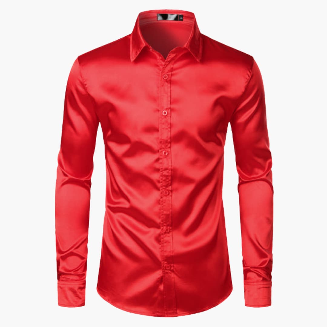 Men's light tailored-fit shirt, straight cut, lightweight fabric ideal for spring professional wear