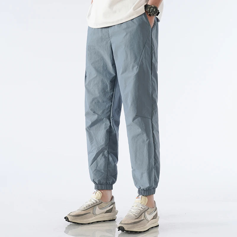 Men's tapered nylon jogger lightweight quick-dry activewear sleek modern silhouette