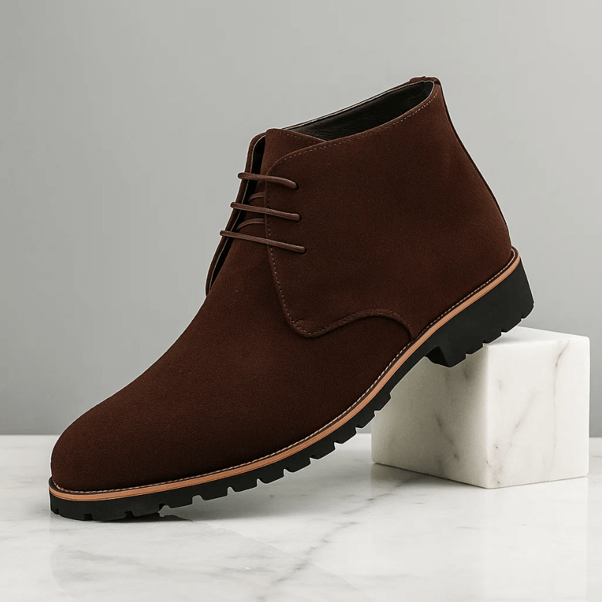 Men's classic lace-up boots smooth upper secure fit durable traction everyday casual style