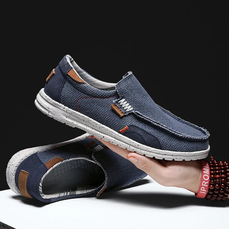 Clayborne canvas slip-on shoes breathable lightweight non-slip outsole casual comfort sneakers