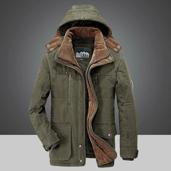 SHELDON men's heavy-duty weatherproof winter jacket in classic cut with superior insulation